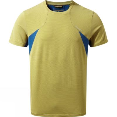 Playeras Craghoppers Fusion Manga Corta Hombre - Amarillo - Chile ADW795634